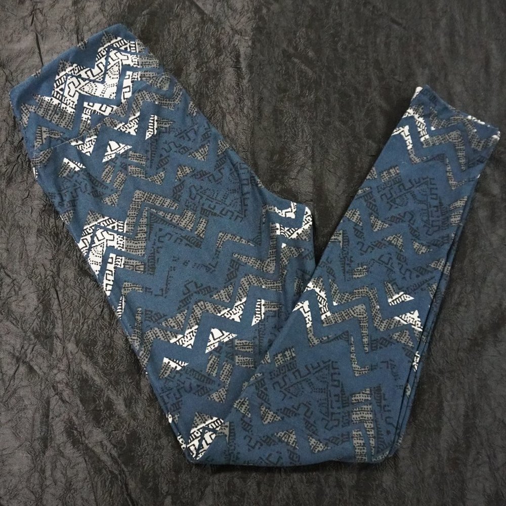 Lularoe Leggings One Size Blue & Grey